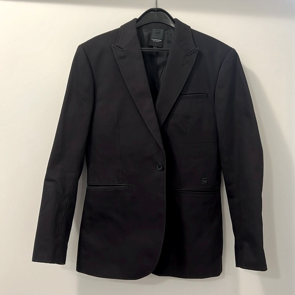 G-star Raw Men’s black denim casual blazer